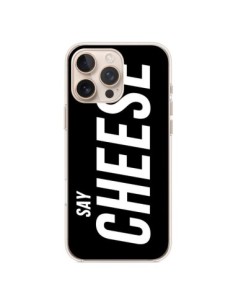 Coque iPhone 16 Pro Max Say Cheese Smile Noir - Jonathan...