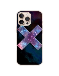 Coque iPhone 16 Pro Max Nebula Cross Croix Galaxie -...
