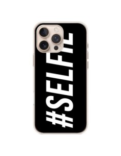 Cover iPhone 16 Pro Max Hashtag Selfie Nero Orizzontale -...