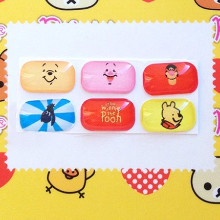Sticker Winnie l'Ourson pour Bouton Samsung
