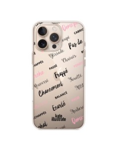 iPhone 16 Pro Max Case Ballerina Parole Clear -...