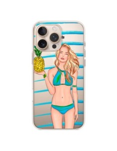 Cover iPhone 16 Pro Max Malibu Ananas Plage Ete Blu...