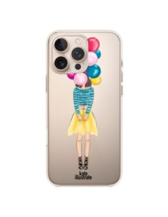 Coque iPhone 16 Pro Max Girls Balloons Ballons Fille...