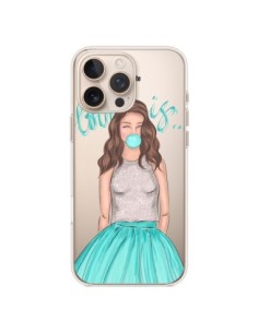 iPhone 16 Pro Max Case Bubble Girls Tiffany Blue Clear -...
