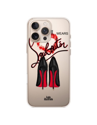 Cover iPhone 16 Pro Max The Devil Wears Shoes Diavolo Scarpe Trasparente - kateillustrate