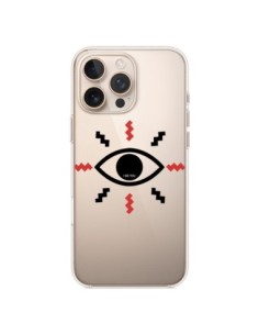 Cover iPhone 16 Pro Max Eye I See You Occhio Trasparente...