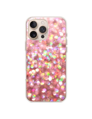 Coque iPhone 16 Pro Max Paillettes Pinkalicious - Lisa Argyropoulos