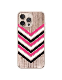 iPhone 16 Pro Max Case Tribal Aztec Wood Wood Arrow Pink...