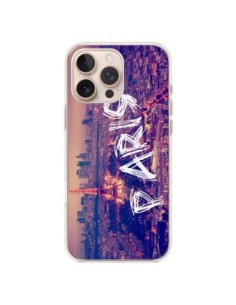 Coque iPhone 16 Pro Max Paris Tour Eiffel Tower Nuit -...