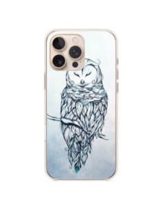 Coque iPhone 16 Pro Max Snow Owl Chouette Hibou Neige -...