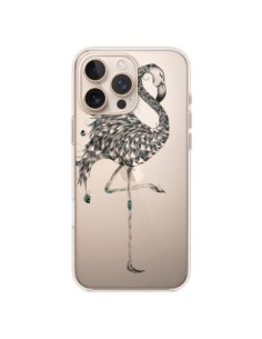 Coque iPhone 16 Pro Max Flamant Rose Poétique...