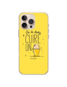 Coque iPhone 16 Pro Max Va te faire cuir un oeuf jaune -...