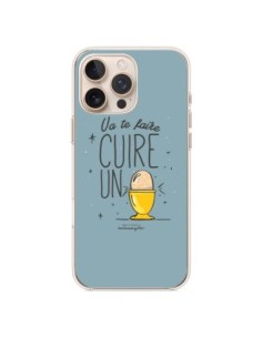 Coque iPhone 16 Pro Max Va te faire cuir un oeuf gris -...
