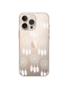 Coque iPhone 16 Pro Max Attrape Rêves Blanc Dreamcatcher...