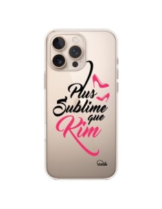 Coque iPhone 16 Pro Max Plus sublime que Kim Transparente...