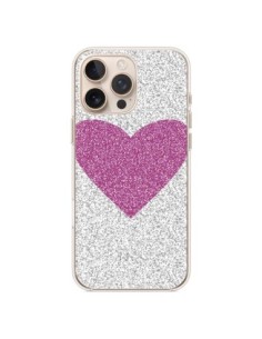 iPhone 16 Pro Max Case Heart Pink Argento Love - Mary...