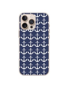 Cover iPhone 16 Pro Max Ancre Marin Blu Anchors Navy -...