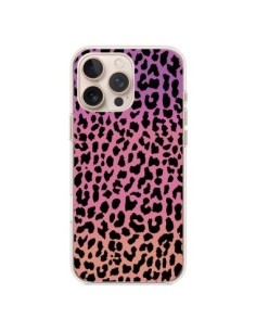 Cover iPhone 16 Pro Max Leopardo Hot Rosa Corallo - Mary...