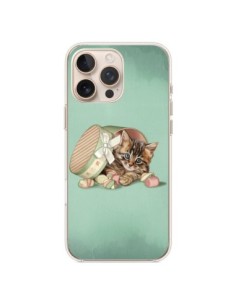 Coque iPhone 16 Pro Max Chaton Chat Kitten Boite Bonbon...