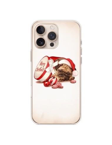 iPhone 16 Pro Max Case Dog Santa Claus Christmas Boite - Maryline Cazenave