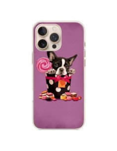 iPhone 16 Pro Max Case Dog Boite Bow tie Polka Bonbon -...