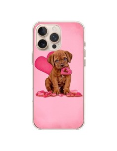 Coque iPhone 16 Pro Max Chien Dog Gateau Coeur Love -...
