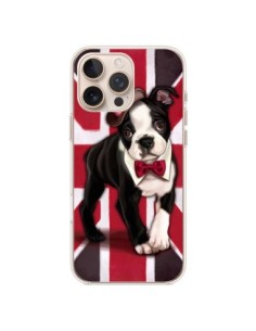 Cover iPhone 16 Pro Max Cane Inglese UK British Gentleman...