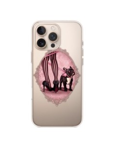 iPhone 16 Pro Max Case Lady Jambes Dog Bulldog Dog Pink...