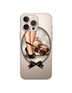 Cover iPhone 16 Pro Max Lady Jambes Cane Bulldog Dog...