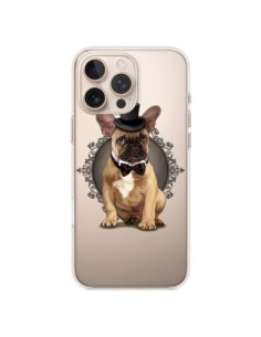 Cover iPhone 16 Pro Max Cane Bulldog Papillon Cappello...
