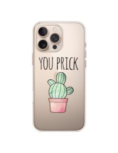 Cover iPhone 16 Pro Max You Prick Cactus Trasparente -...