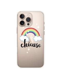 Coque iPhone 16 Pro Max Chieuse Arc En Ciel Transparente...