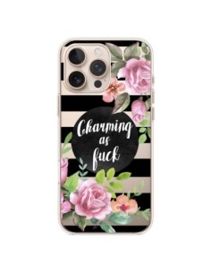 iPhone 16 Pro Max Case Charming as Fuck Flowerss Clear -...