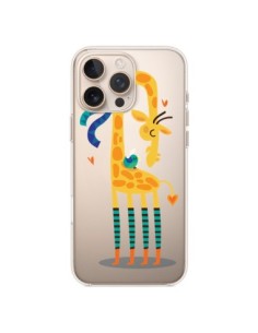 Coque iPhone 16 Pro Max L'oiseau et la Girafe Amour Love...