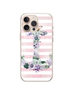 iPhone 16 Pro Max Case Ancora Marina Pink Flowers -...