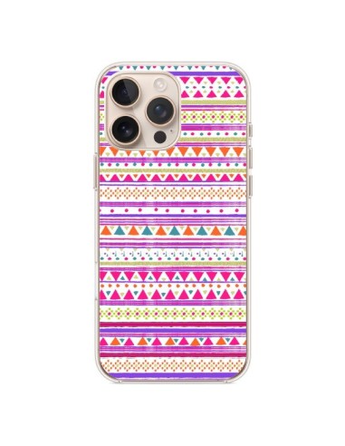Cover iPhone 16 Pro Max Bandana Rosa Azteco - Monica Martinez