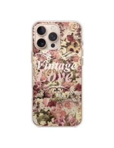 iPhone 16 Pro Max Case Vintage Love Flowers - Monica...