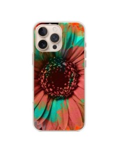 Coque iPhone 16 Pro Max Tournesol Lysergic Flower -...