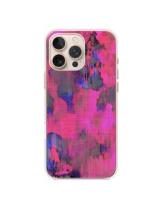 Coque iPhone 16 Pro Max Fleurs Rose Lysergic Pink -...