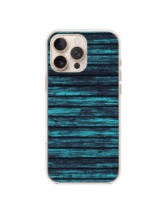 Coque iPhone 16 Pro Max Blue Moon Wood Bois - Maximilian San