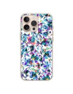 Coque iPhone 16 Pro Max Aquatic Flowers Blue - Ninola Design