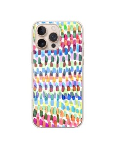 Coque iPhone 16 Pro Max Artsy Strokes Stripes Colorful -...