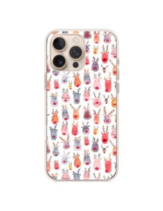 Coque iPhone 16 Pro Max Cute Winter Reindeers - Ninola...