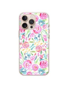 iPhone 16 Pro Max Case Speckled WaterColor Pink - Ninola...