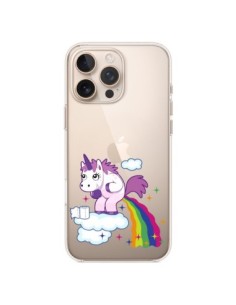 Coque iPhone 16 Pro Max Licorne Caca Arc en Ciel...