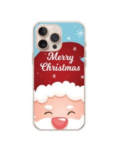 Coque iPhone 16 Pro Max Bonnet du Père Noël Merry...