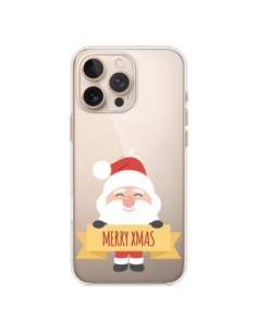 Coque iPhone 16 Pro Max Père Noël Merry Christmas...