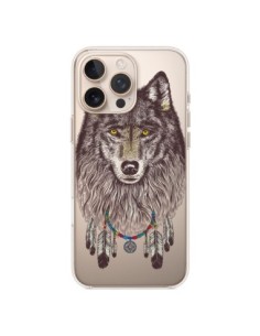 iPhone 16 Pro Max Case Wolf Dreamcatcher Clear - Rachel...