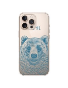 iPhone 16 Pro Max Case I Love You Bear Clear - Rachel...