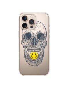 Cover iPhone 16 Pro Max Teschio Sorriso Trasparente -...